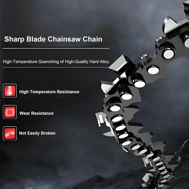 CaeyBrye 2 Chains and 1 Bar for 6inch Mini Chainsaw, 6-Inch Replacement Saw Chain and Guide Bar for 6 inch Mini Cordless Electric Chainsaw, With 37 Drive Links - Image 5